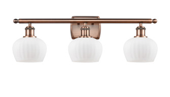 Ballston Three Light Bath Vanity in Antique Copper (405|516-3W-AC-G91)