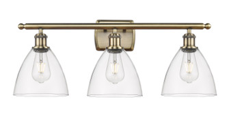 Ballston Three Light Bath Vanity in Antique Brass (405|516-3W-AB-GBD-752)