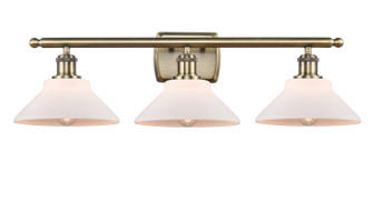 Ballston Three Light Bath Vanity in Antique Brass (405|516-3W-AB-G131)