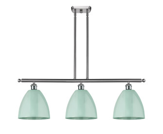 Ballston Three Light Island Pendant in Brushed Satin Nickel (405|516-3I-SN-MBD-9-SF)