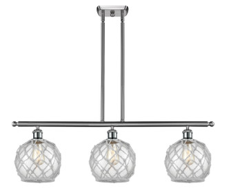 Ballston Three Light Island Pendant in Brushed Satin Nickel (405|516-3I-SN-G122-8RW)
