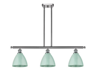 Ballston Three Light Island Pendant in Satin Gold (405|516-3I-SG-MBD-75-SF)