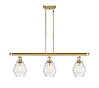 Ballston Three Light Island Pendant in Satin Gold (405|516-3I-SG-G654-6)