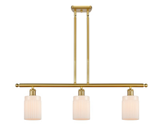 Ballston Three Light Island Pendant in Satin Gold (405|516-3I-SG-G341)