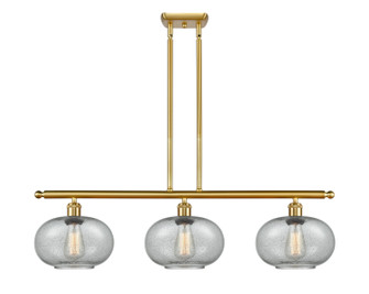 Ballston Three Light Island Pendant in Satin Gold (405|516-3I-SG-G247)