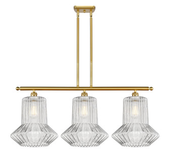 Ballston Three Light Island Pendant in Satin Gold (405|516-3I-SG-G212)