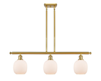 Ballston Three Light Island Pendant in Satin Gold (405|516-3I-SG-G101)
