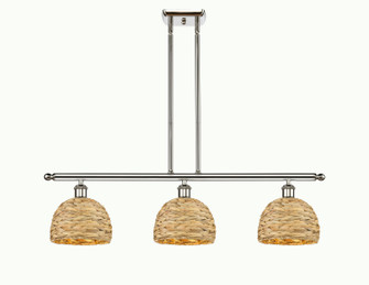 Ballston Three Light Island Pendant in Polished Nickel (405|516-3I-PN-RBD-8-NAT)