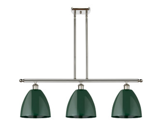 Ballston Three Light Island Pendant in Polished Nickel (405|516-3I-PN-MBD-9-GR)