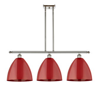 Ballston Three Light Island Pendant in Polished Nickel (405|516-3I-PN-MBD-12-RD)