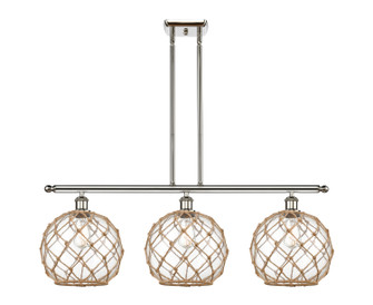 Ballston Three Light Island Pendant in Polished Nickel (405|516-3I-PN-G122-10RB)
