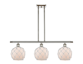 Ballston Three Light Island Pendant in Polished Nickel (405|516-3I-PN-G121-8RW)