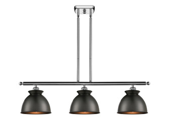 Ballston Three Light Island Pendant in Polished Chrome (405|516-3I-PC-M14-BK)