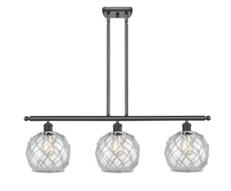Ballston Three Light Island Pendant in Oil Rubbed Bronze (405|516-3I-OB-G122-8RW)
