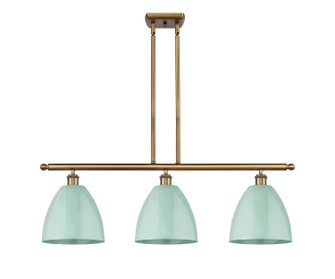 Ballston Three Light Island Pendant in Brushed Brass (405|516-3I-BB-MBD-9-SF)