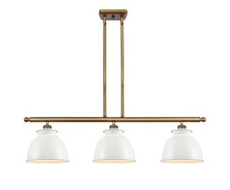 Ballston Three Light Island Pendant in Brushed Brass (405|516-3I-BB-M14-W)