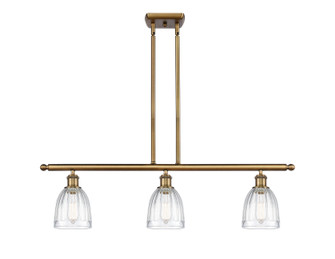 Ballston Three Light Island Pendant in Brushed Brass (405|516-3I-BB-G442)