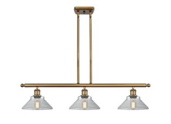 Ballston Three Light Island Pendant in Brushed Brass (405|516-3I-BB-G132)