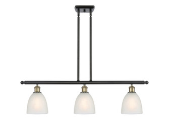 Ballston Three Light Island Pendant in Black Antique Brass (405|516-3I-BAB-G381)