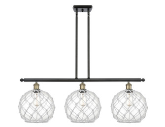 Ballston Three Light Island Pendant in Black Antique Brass (405|516-3I-BAB-G122-10RW)