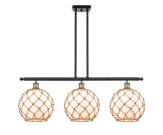 Ballston Three Light Island Pendant in Black Antique Brass (405|516-3I-BAB-G121-10RB)