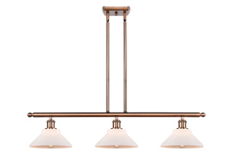 Ballston Three Light Island Pendant in Antique Copper (405|516-3I-AC-G131)