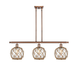 Ballston LED Island Pendant in Antique Copper (405|516-3I-AC-G122-8RB-LED)