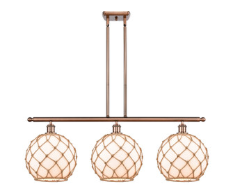 Ballston LED Island Pendant in Antique Copper (405|516-3I-AC-G121-10RB-LED)