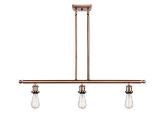 Ballston Three Light Island Pendant in Antique Copper (405|516-3I-AC)