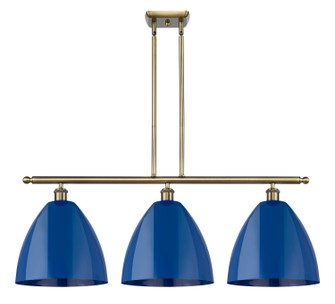 Ballston Three Light Island Pendant in Antique Brass (405|516-3I-AB-MBD-12-BL)
