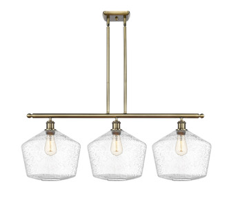 Ballston Three Light Island Pendant in Antique Brass (405|516-3I-AB-G654-12)