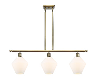 Ballston Three Light Island Pendant in Antique Brass (405|516-3I-AB-G651-8)