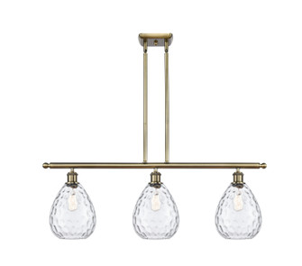 Ballston Three Light Island Pendant in Antique Brass (405|516-3I-AB-G372)