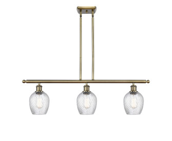 Ballston Three Light Island Pendant in Antique Brass (405|516-3I-AB-G292)