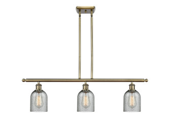 Ballston Three Light Island Pendant in Antique Brass (405|516-3I-AB-G257)