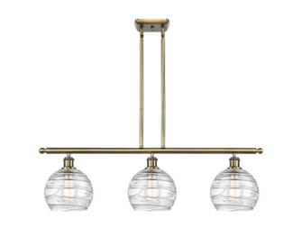 Ballston Three Light Island Pendant in Antique Brass (405|516-3I-AB-G1213-8)