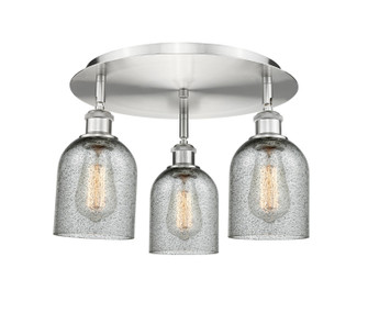 Ballston Three Light Semi-Flush Mount in Satin Nickel (405|516-3C-SN-G257)