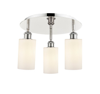 Ballston Three Light Semi-Flush Mount in Polished Nickel (405|516-3C-PN-G801)