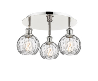 Ballston Three Light Semi-Flush Mount in Polished Nickel (405|516-3C-PN-G1215-6)