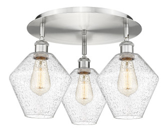 Ballston Three Light Flush Mount in Polished Chrome (405|516-3C-PC-G652-8)
