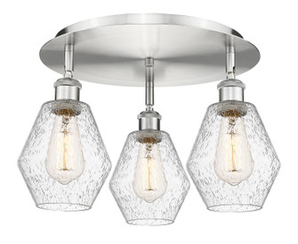 Ballston Three Light Flush Mount in Polished Chrome (405|516-3C-PC-G652-6)