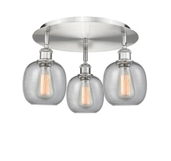 Ballston Three Light Flush Mount in Polished Chrome (405|516-3C-PC-G104)