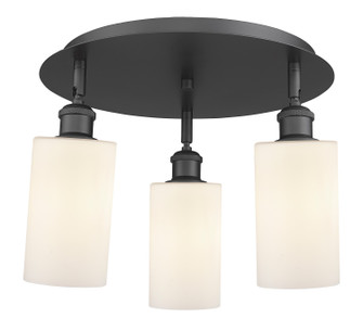 Ballston Three Light Semi-Flush Mount in Matte Black (405|516-3C-BK-G801)