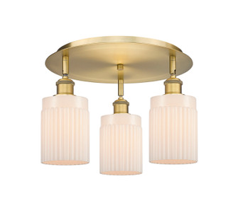 Ballston Three Light Semi-Flush Mount in Brushed Brass (405|516-3C-BB-G341)