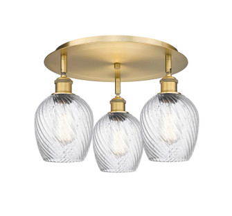 Ballston Three Light Semi-Flush Mount in Brushed Brass (405|516-3C-BB-G292)