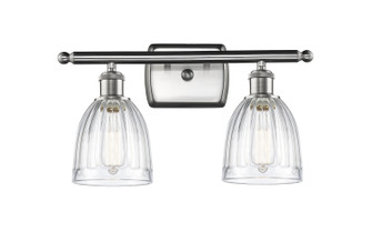 Ballston Two Light Bath Vanity in Brushed Satin Nickel (405|516-2W-SN-G442)