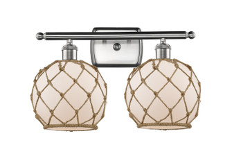 Ballston Two Light Bath Vanity in Brushed Satin Nickel (405|516-2W-SN-G121-8RB)