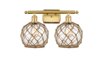 Ballston Two Light Bath Vanity in Satin Gold (405|516-2W-SG-G122-8RB)