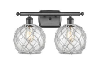 Ballston Two Light Bath Vanity in Oil Rubbed Bronze (405|516-2W-OB-G122-8RW)
