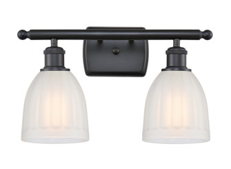 Ballston Two Light Bath Vanity in Matte Black (405|516-2W-BK-G441)